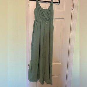 Small mint green Maternity Rib-knit Bodycon Dress